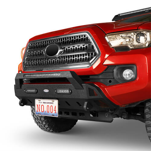 Tacoma Front Bumper Stubby Bumper for 2016-2023 Toyota Tacoma 3rd Gen - u-Box BXG.4203  3