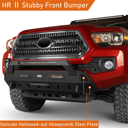 Tacoma Front Bumper Stubby Bumper for 2016-2023 Toyota Tacoma 3rd Gen - u-Box BXG.4203  4