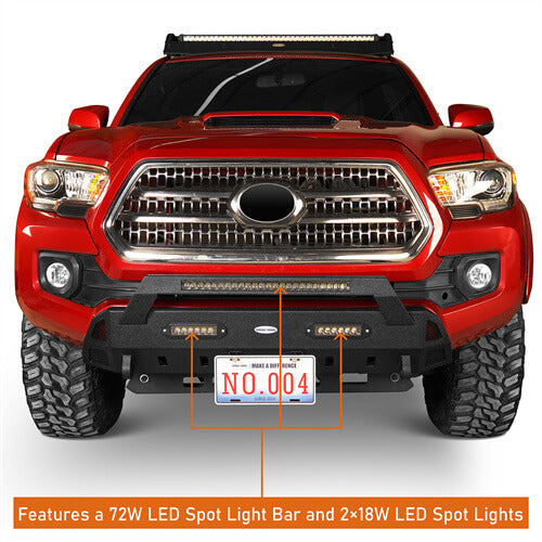 Tacoma Front Bumper Stubby Bumper for 2016-2023 Toyota Tacoma 3rd Gen - u-Box BXG.4203  5