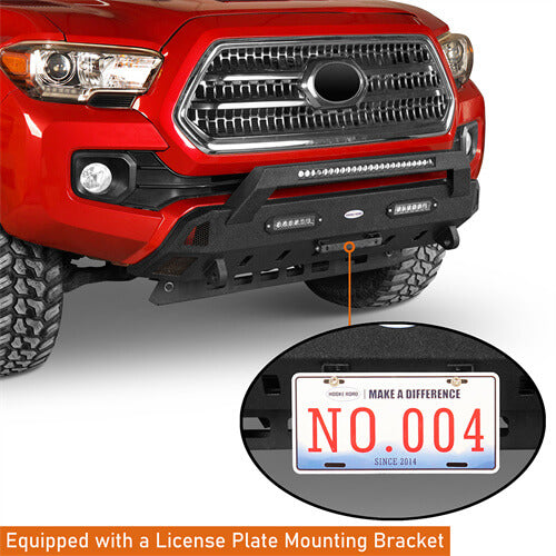 Tacoma Front Bumper Stubby Bumper for 2016-2023 Toyota Tacoma 3rd Gen - u-Box BXG.4203  6