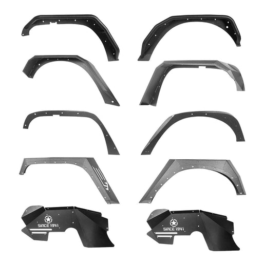 Fender Flares & Front Inner Fender Liners(07-18 Jeep Wrangler JK) - u-Box