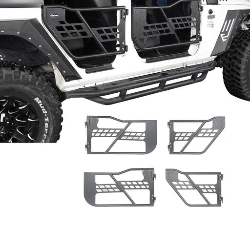 Tubular Doors Half Doors(07-18 Jeep Wrangler JK 4 Door) - u-Box