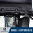 Hooke Road Opar Solid Steel Rear Grab Handle for 2007-2018 Jeep JK Wrangler u-Box 1