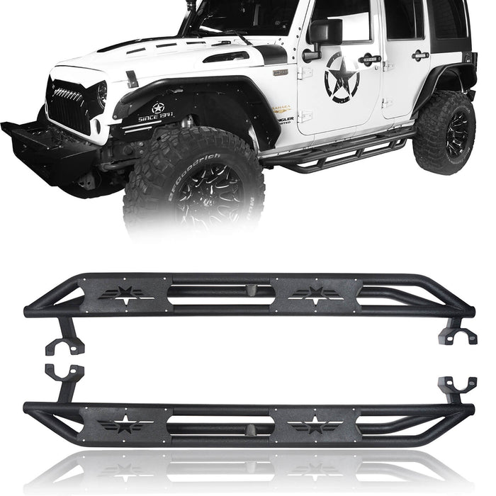 Jeep JK 4 Door Jeep Side Steps Jeep for 2007-2018 Jeep Wrangler JK U-Box Offroad bxg2026-1 2