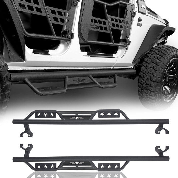4 Door Side Steps Running Boards(07-18 Jeep Wrangler JK) - u-Box