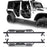 Hooke Road Jeep JK Side Steps nerf bars running boards for 2007-2018 Jeep Wrangler jk bxg2010-1 3