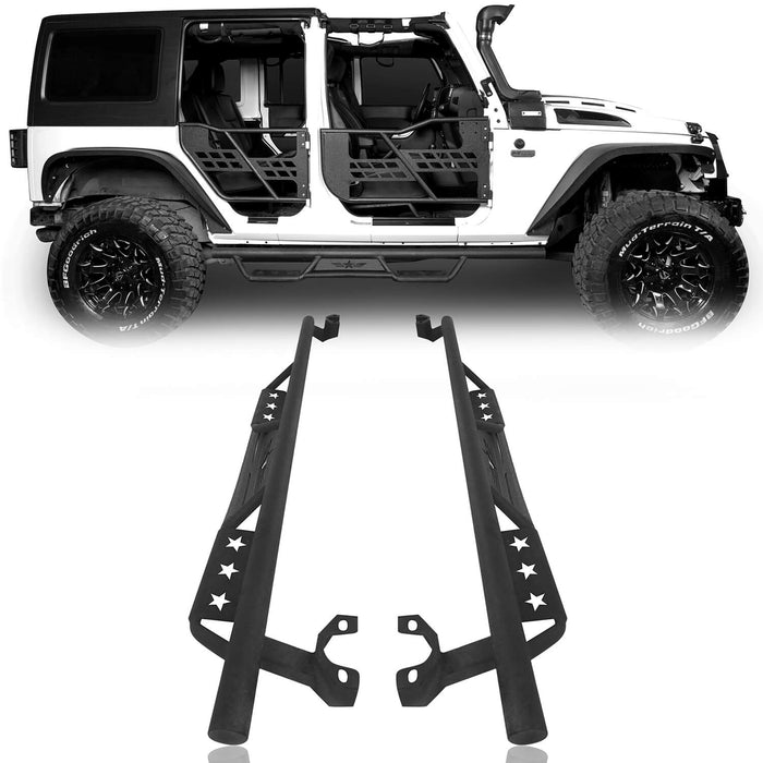 4 Door Side Steps Running Boards(07-18 Jeep Wrangler JK) - u-Box