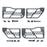 Hooke Road 4 Door Tubular Doors Half Doors for Jeep Wrangler JK 2007-2018 BXG136 u-Box offroad 9