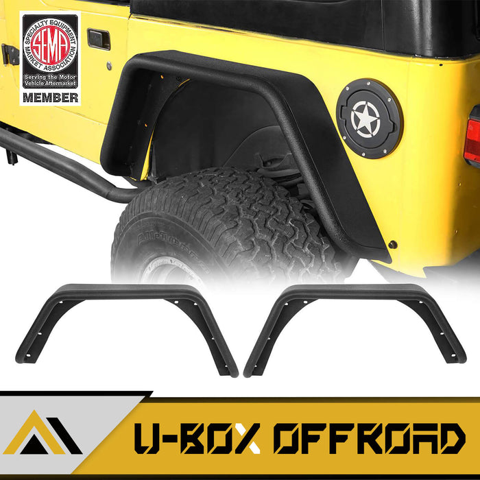 Rear Tube Fender Flares(97-06 Jeep Wrangler TJ) - u-Box