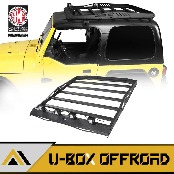 Hardtop Roof Rack Luggage Carrier Rack Backbone System(97-06 Jeep Wrangler TJ Hardtop ) - u-Box