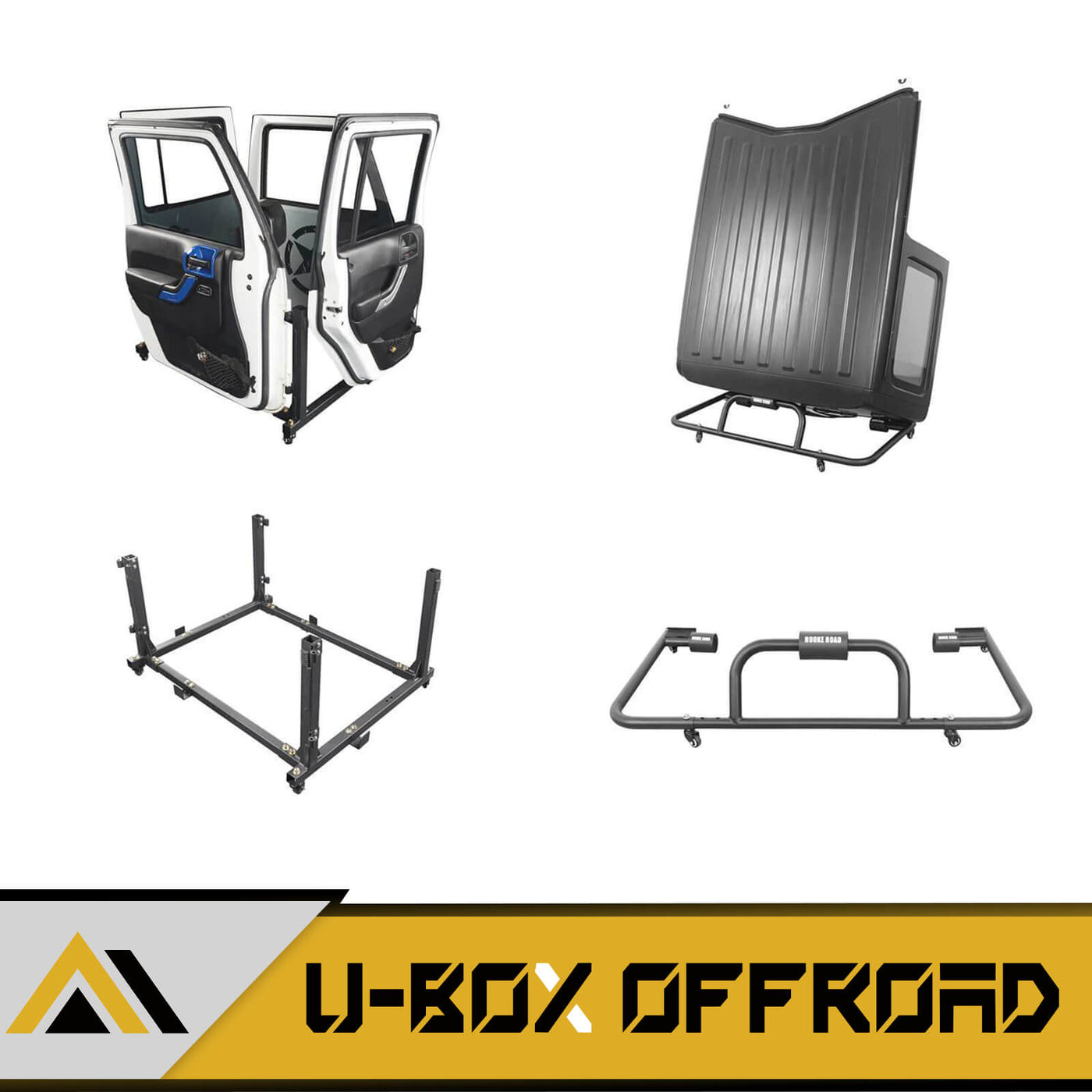 Jeep JK Door Storage HardTop Carrier Storage Cart Combo for 20072024