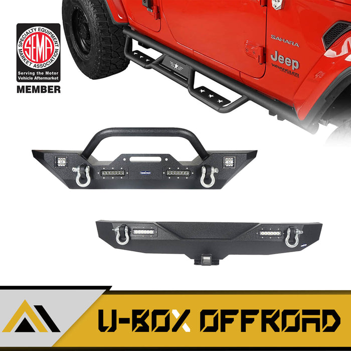 Front Bumper / Rear Bumper / Running Boards Side Steps(18-24 Jeep Wrangler JL) - u-Box
