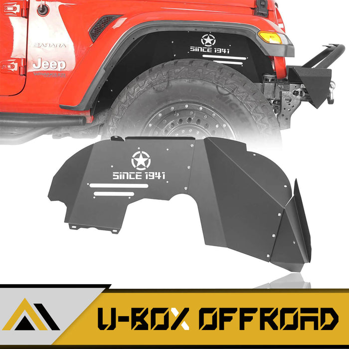 Front Inner Fender Liners Steel(20-24 Gladiator JT Excluding Mojave Edition) - u-Box
