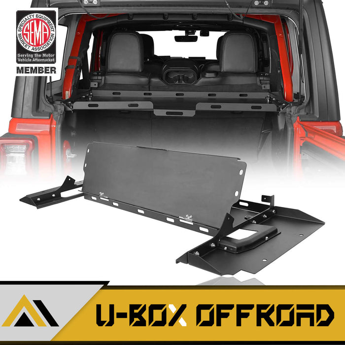 Interior Fold-Up Storage Rack Cargo Rack(18-24 Jeep Wrangler JL 4 Doors Hardtop) - u-Box