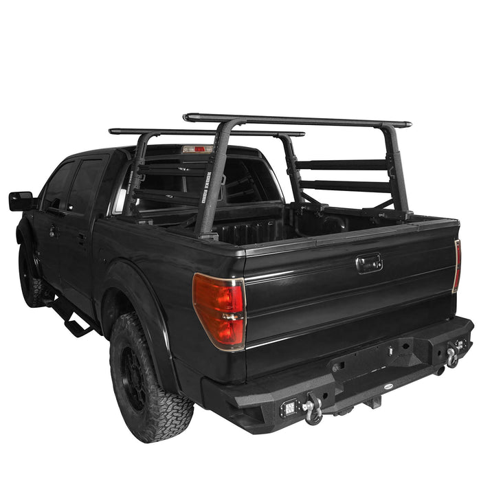 HookeRoad Truck Bed Cargo Rack Truck Ladder Rack for Most Commom Truck w/o Factory Utility Tracks 16