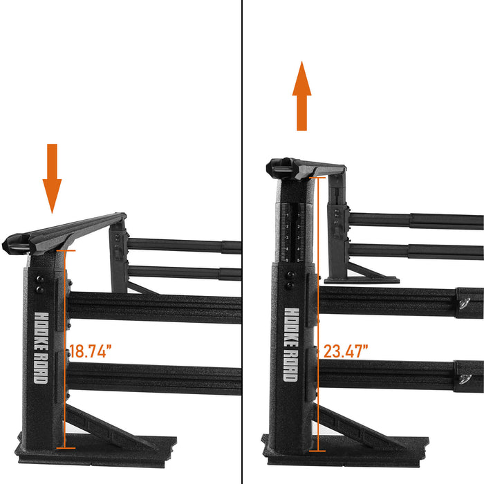 Truck Bed Cargo Rack Truck Ladder Rack for Toyota And Nissan Trucks w/ Factory Utility Tracks  u-Box offroad 21