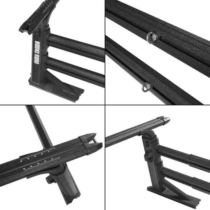 Truck Bed Cargo Rack Truck Ladder Rack for Toyota And Nissan Trucks w/ Factory Utility Tracks  u-Box offroad 23