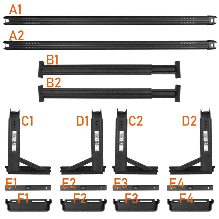 Truck Bed Cargo Rack Truck Ladder Rack for Toyota And Nissan Trucks w/ Factory Utility Tracks  u-Box offroad 25