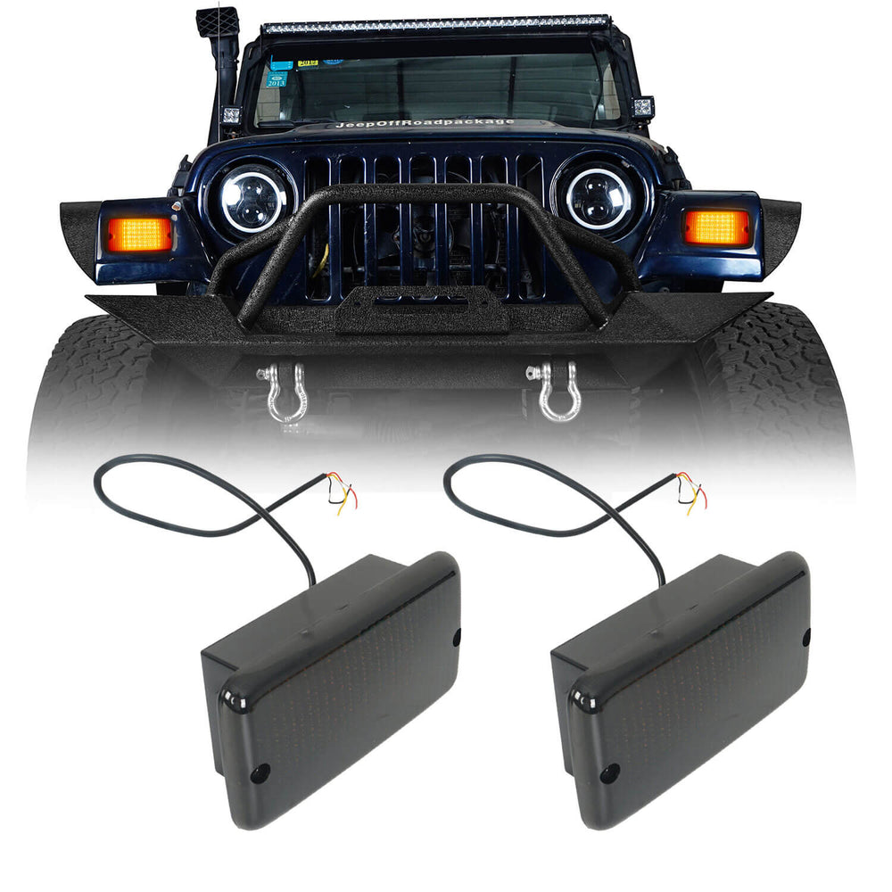 Amber/White Turn Signals 12V Upgraded version(97-06 Jeep Wrangler TJ) - u-Box