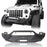 Hooke Road Blade Front Bumper and Different Trail Rear Bumper Combo for 2007-2018 Jeep Wrangler JK Jeep JK Front and Rear Bumper Combo u-Box Offroad 4