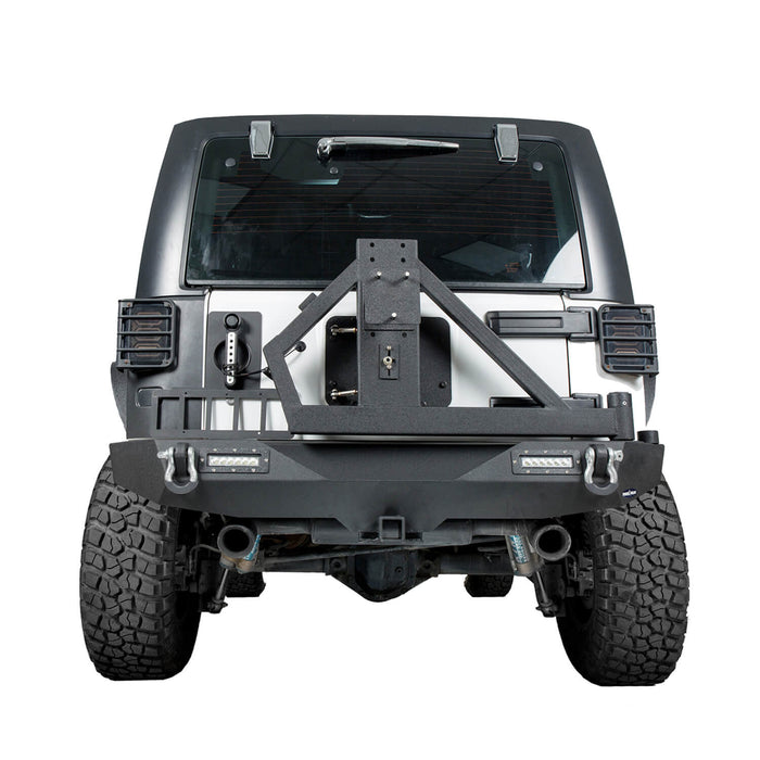 Hooke Road Blade Front Bumper and Different Trail Rear Bumper Combo for 2007-2018 Jeep Wrangler JK Jeep JK Front and Rear Bumper Combo u-Box Offroad 9