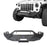 Hooke Road Jeep JK Front and Rear Bumper Combo for 2007-2018 Jeep Wrangler JK Blade Master Front Bumper Different Trail Rear Bumper w/Tire Carrier Stubby Front Bumper u-Box Offroad  4