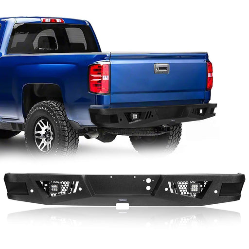 Chevrolet Rear Bumper w/LED Floodlights(07-18 Chevy Silverado 1500) - u-Box