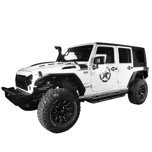   Hooke Road Opar Flux Tubular Fender Flares For Jeep Wrangler JK 2007-2018 Jeep JK Parts BXG089 u-Box offroad 3