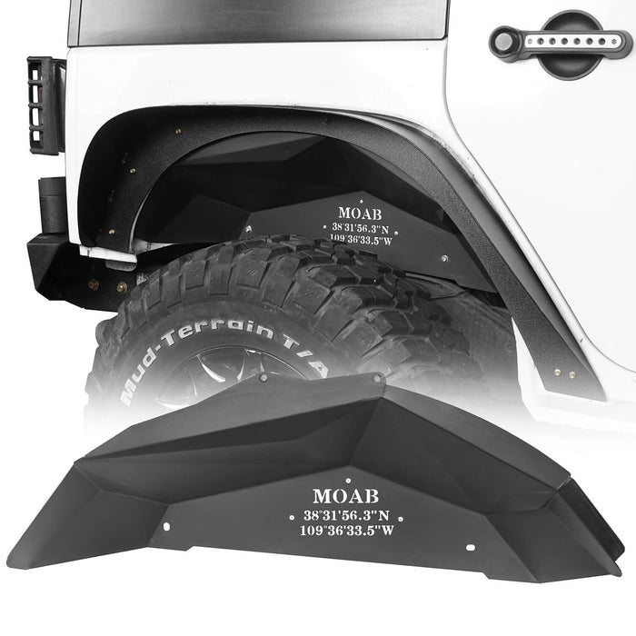 Flat Fender Flares / Front Inner Fender Liners / Rear Inner Fender Liners(07-18 Jeep Wrangler JK) - u-Box