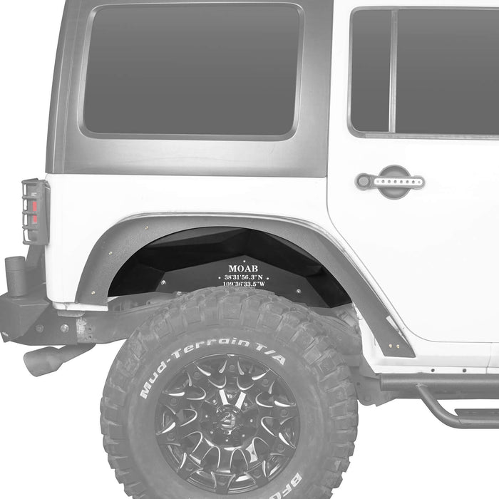 Flat Fender Flares / Front Inner Fender Liners / Rear Inner Fender Liners(07-18 Jeep Wrangler JK) - u-Box