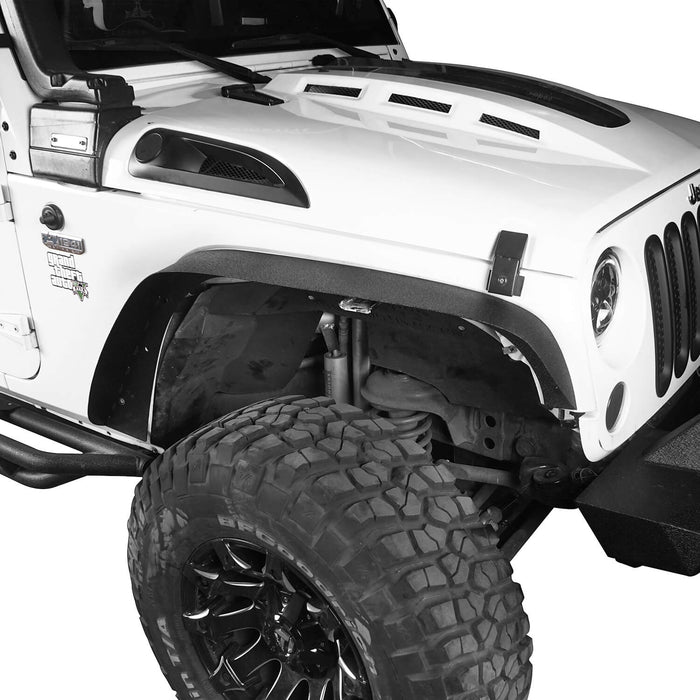 Flat Fender Flares / Front Inner Fender Liners / Rear Inner Fender Liners(07-18 Jeep Wrangler JK) - u-Box