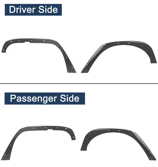 Flat Fender Flares / Front Inner Fender Liners / Rear Inner Fender Liners(07-18 Jeep Wrangler JK) - u-Box