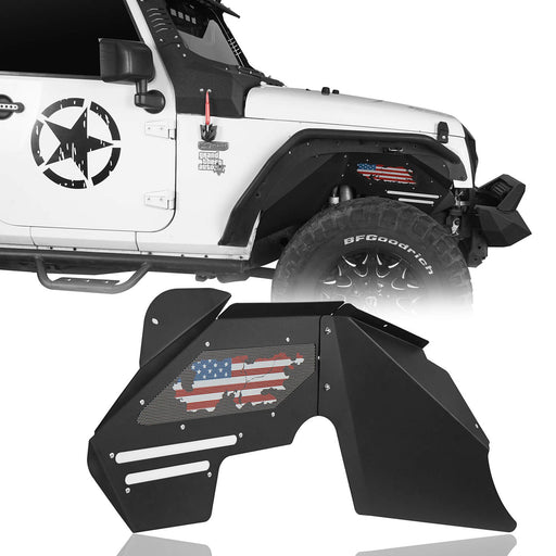 Flat Fender Flares / Front Inner Fender Liners / Rear Inner Fender Liners(07-18 Jeep Wrangler JK) - u-Box