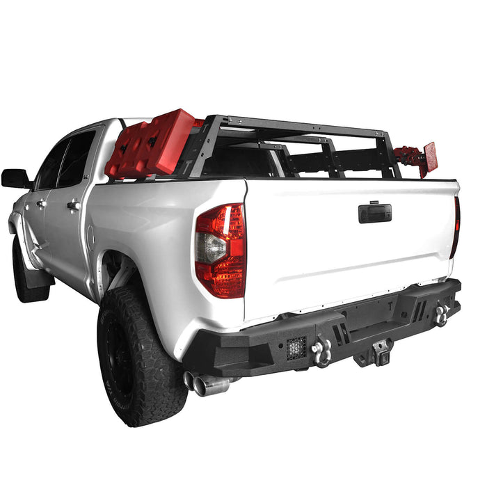 Front Bumper & Full Width Rear Bumper for 2014-2021 Toyota Tundra b5001+b5002 11