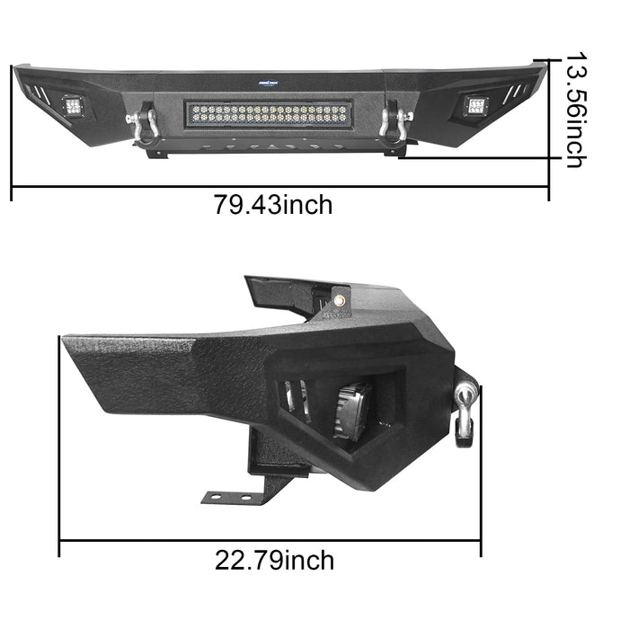 Front Bumper / Rear Bumper / Roll Bar Bed Rack for 2014-2021 Toyota Tundra b5001+b5002+5006 9