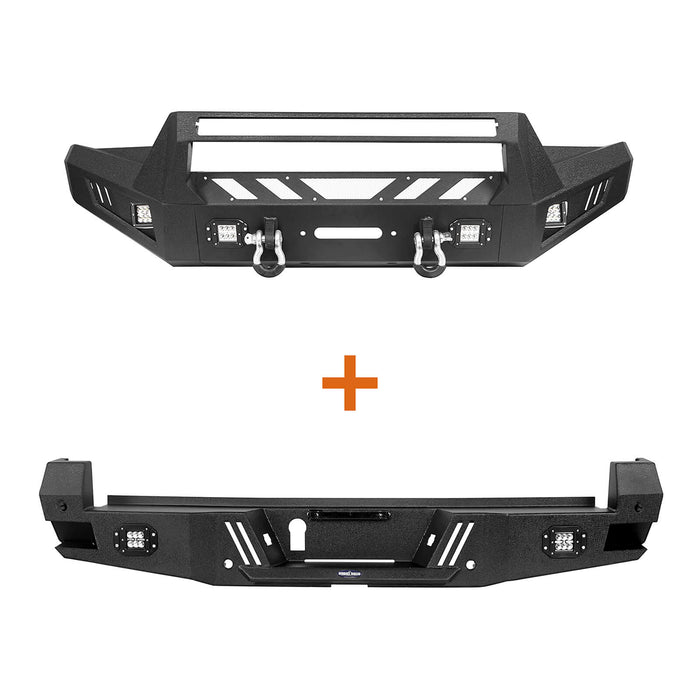 Toyota Tacoma Front & Rear Bumpers Combo for 2016-2023 Toyota Tacoma Gen 3rd - u-Box Offroad b4201420242034204-9