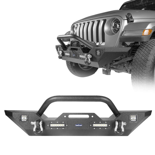 Front Bumper & Rear Bumper w/Tire Carrier(18-24 Jeep Wrangler JL) - u-Box