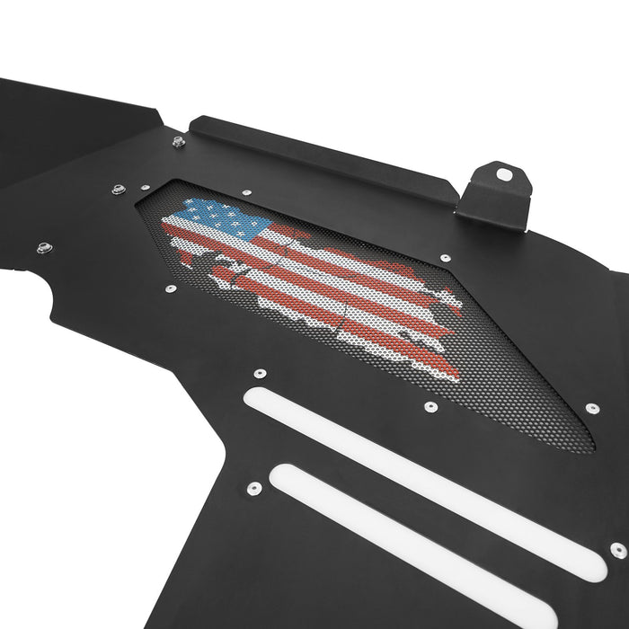 Front Inner Fender Liners Distressed USA Flag(18-23 Jeep Wrangler JL Sahara) - u-Box