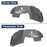 Front Inner Fender Liners Steel(20-24 Gladiator JT Excluding Mojave Edition) - u-Box