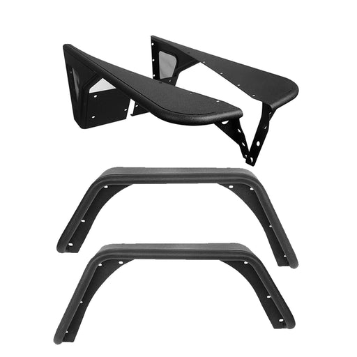 Front & Rear Fender Flares Tubular Fenders(97-06 Jeep Wrangler TJ) - u-Box