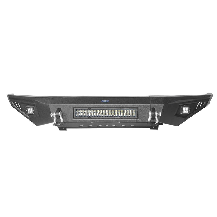 Full Width Front Bumper w/LED Lights for 2014-2021 Toyota Tundra b6000+b6001 16