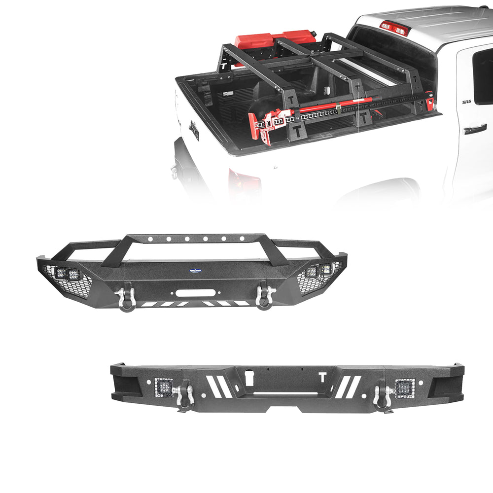 Front Bumper / Rear Bumper / Bed Rack for 2014-2021 Toyota Tundra b5000+b5002+b5005 1
