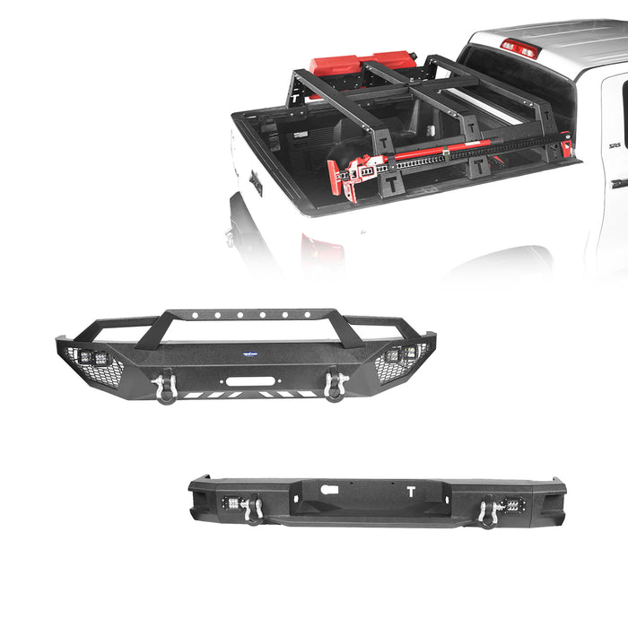 Front Bumper / Rear Bumper / Bed Rack for 2014-2021 Toyota Tundra b5000+b5003+b5005 1