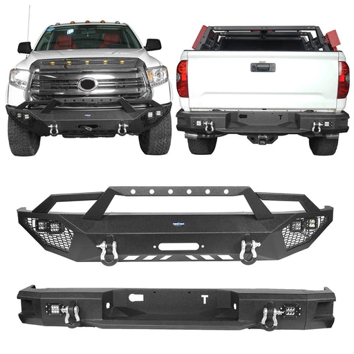 Tundra Full Width Front Bumper & Rear Bumper for 2014-2021 Toyota Tundra  b5000+b5003 1