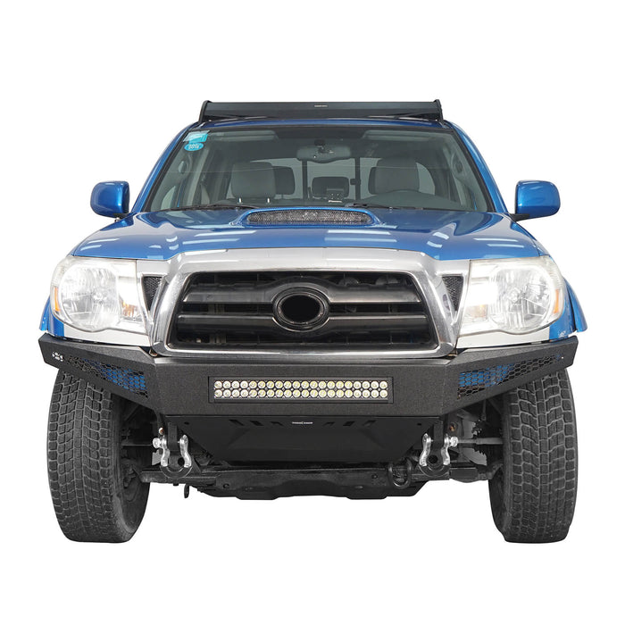 Full Width Front Bumper & Rear Bumper w/Tire Carrier for 2005-2011 Toyota Tacoma - u-Box Offroad b40084013-4