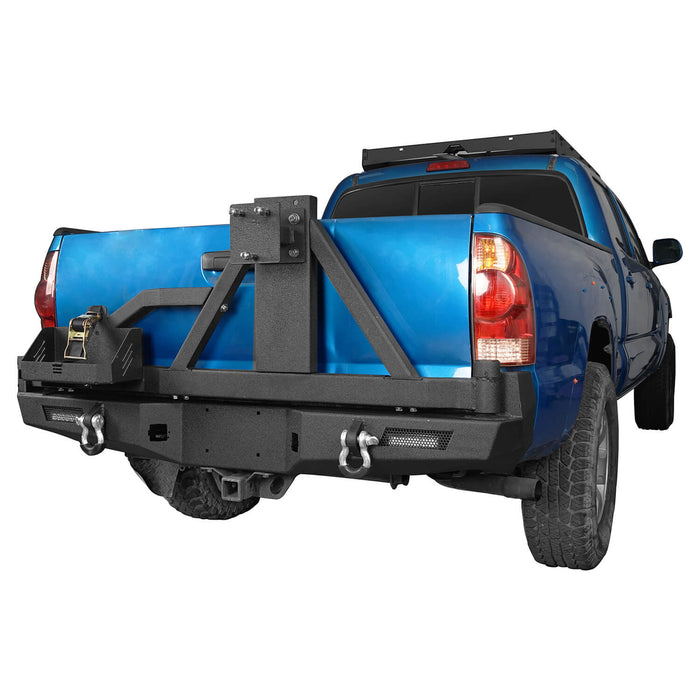 Full Width Front Bumper & Rear Bumper w/Tire Carrier for 2005-2011 Toyota Tacoma - u-Box Offroad b40014013-5