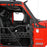 Hooke Road Half Door Side Mirrors for 1997-2020 Jeep Wrangler TJ JK JL & 2020 Gladiator JT u-Box Offroad MMR10016 3