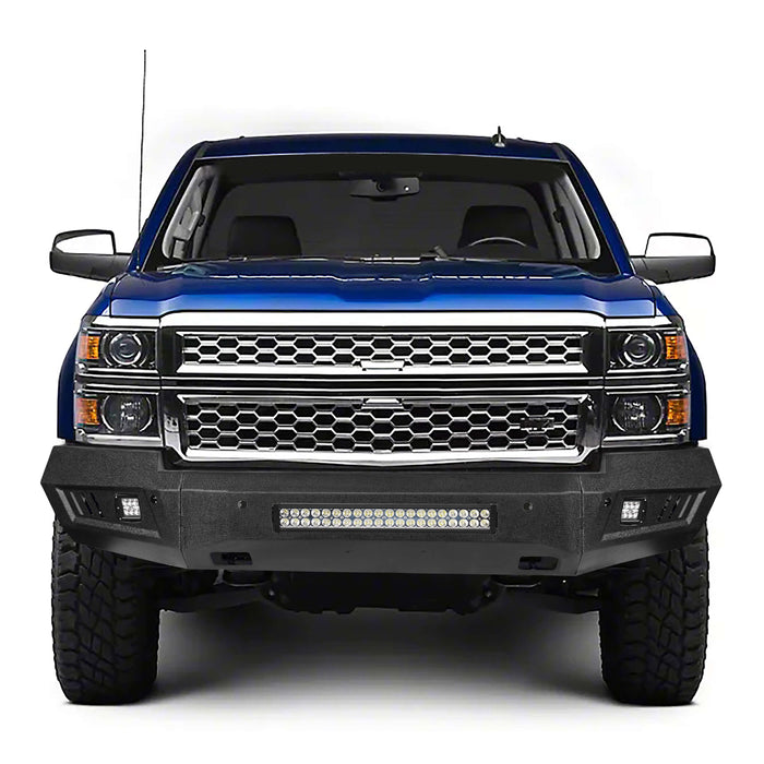 Speed Daddy Front License Plate Mounting Bracket Kit – For 2014-2015 Chevy Silverado 1500 – Matte Black Polypropylene