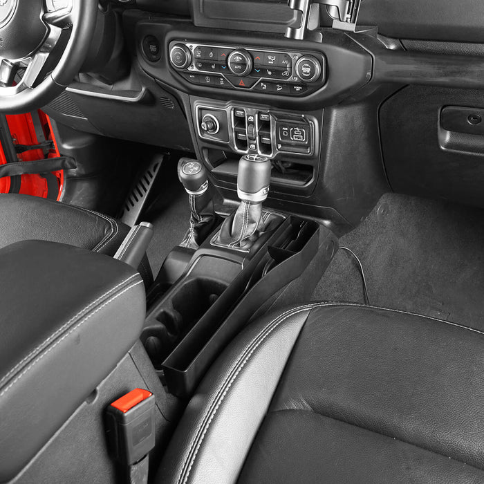 Interior Storage Tray Gear Shifter Console Side Pocket (18-21 Jeep Wrangler JL & 20-21 Jeep Gladiator JT) - u-Box
