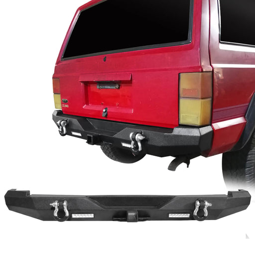 Hooke Road Destroyer Rear Bumper w/2 ×18W LED Floodlights for Jeep Cherokee XJ 1984-2001 BXG321 u-Box Offroad 2